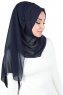 Joline - Marineblå Premium Chiffon Hijab