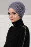 Fiona - Grå Bomull Turban - Ayse Turban