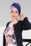 Fiona - Blå Nature Bomull Turban
