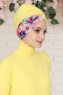Fiona - Yellow Paint Bomull Turban