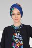Fiona - Blå Galaxy Bomull Turban