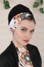 Fiona - Black Elegant Bomull Turban