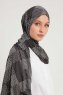 Nurgul - Svart Mønstret Hijab