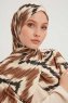 Tansu - Brun Mønstret Hijab