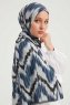 Tansu - Marineblå Mønstret Hijab