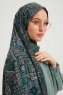 Gulya - Petrol Grønn Mønstret Hijab