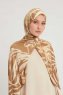 Ezmeray - Brun Mønstret Hijab