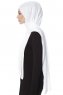 Farah - Hvit Jersey Hijab