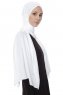 Farah - Hvit Jersey Hijab