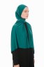 Farah - Mørk Grønn Jersey Hijab