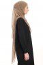 Chiffon Hijab - Mørk Taupe