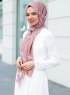Abira - Mørk Rosa Mønstret Hijab - Sal Evi