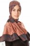 Alev - Laksrosa Mønstret Hijab
