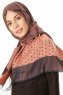 Alev - Laksrosa Mønstret Hijab