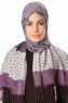 Alev - Lilla Mønstret Hijab
