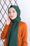 Alida - Mørk Grønn Bomull Hijab - Mirach