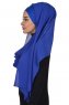 Alva - Blå Praktisk Hijab & Undersjal