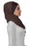 Alva - Brun Praktisk Hijab & Undersjal