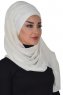 Alva - Creme Praktisk Hijab & Undersjal