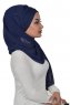 Alva - Marineblå Praktisk Hijab & Undersjal