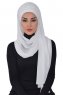 Alva - Hvit Praktisk Hijab & Undersjal