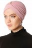 Arwa - Mørk Rosa Crepe Chiffon Turban - Sehr-i Sal