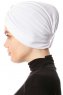 Arwa - Hvit Crepe Chiffon Turban - Sehr-i Sal