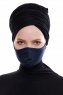 Asli - Marineblå Sport Ansiktsmaske / Ansiktsdeksel