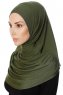 Ava - Khaki One-Piece Al Amira Hijab - Ecardin
