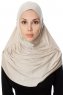 Ava - Lys Taupe One-Piece Al Amira Hijab - Ecardin