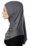 Ava - Mørk Grå One-Piece Al Amira Hijab - Ecardin