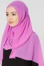Ayla Ljus Mauve Chiffon Hijab Sjal Gulsoy 300422b