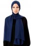 Ayla - Marineblå Chiffon Hijab