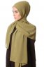 Ayla - Olivengrønn Chiffon Hijab