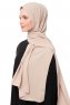 Aylin - Beige Medine Silk Hijab - Gülsoy