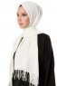 Aysel - Creme Pashmina Hijab - Gülsoy