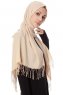 Aysel - Lys Beige Pashmina Hijab - Gülsoy