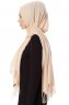 Aysel - Lys Beige Pashmina Hijab - Gülsoy