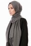 Aysel - Mørk Grå Pashmina Hijab - Gülsoy