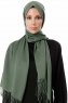 Aysel - Mørk Grønn Pashmina Hijab - Gülsoy