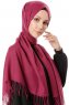 Aysel - Mørk Lilla Pashmina Hijab - Gülsoy