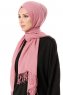 Aysel - Mørk Rosa Pashmina Hijab - Gülsoy