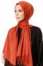 Aysel - Pale Redd Pashmina Hijab - Gülsoy