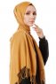 Aysel - Sennepsgul Pashmina Hijab - Gülsoy