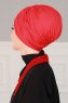 Fiona - Rød Bomull Turban - Ayse Turban
