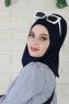 Wilda - Marineblå Bomull Hijab
