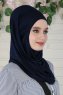 Wilda - Marineblå Bomull Hijab