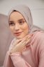 Serap - Beige Bamboo Crash Hijab
