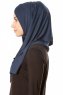 Betul - Marineblå 1X Jersey Hijab - Ecardin