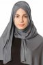 Betul - Mørk Grå 1X Jersey Hijab - Ecardin